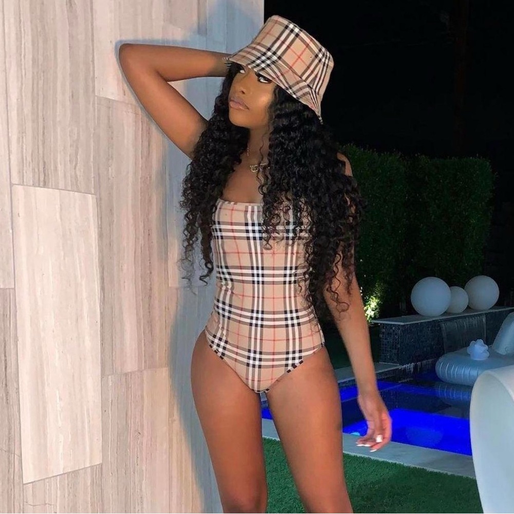 Burberry Vintage Check One Piece Swimsuit